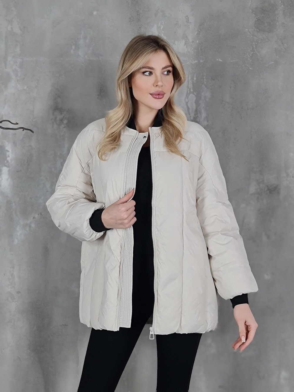 Бомбер My Star Collection молочный , фотография №1