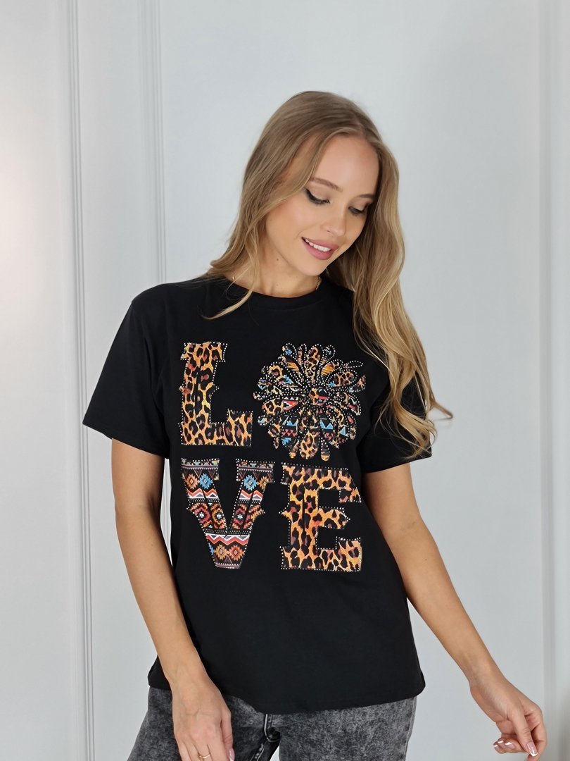 Футболка чёрная с принтом Please купить в интернет-магазине ...