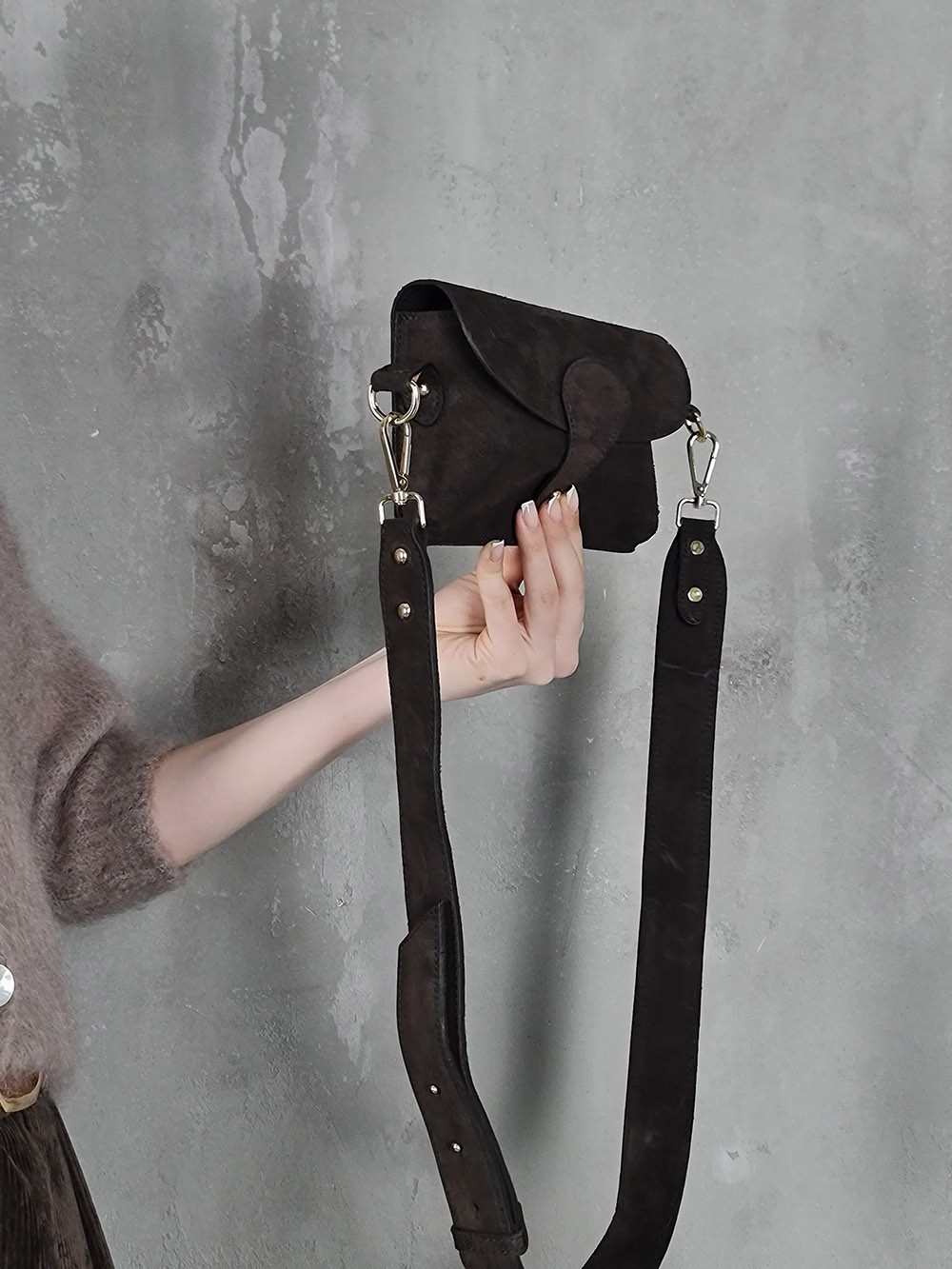 Сумка мини шоколад, фотография №2