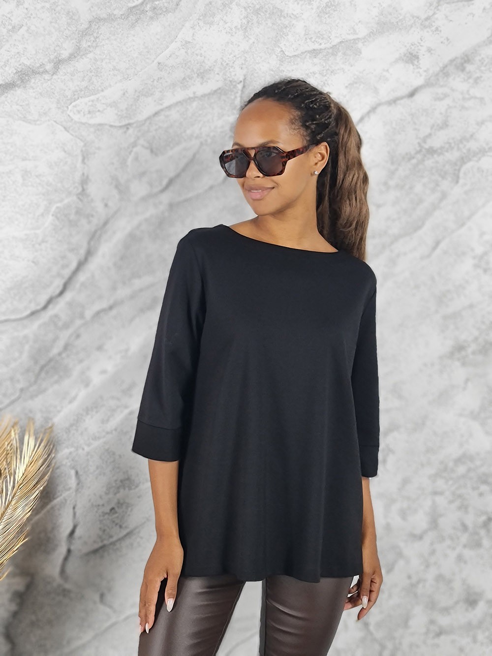 Кофта Imperial рукав 3/4 черная, фотография №1