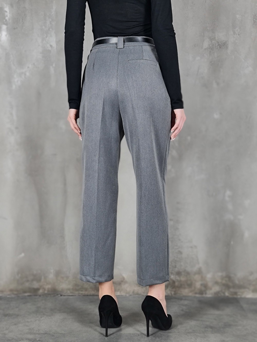 Брюки LUMA с ремнем серые, фотография №4