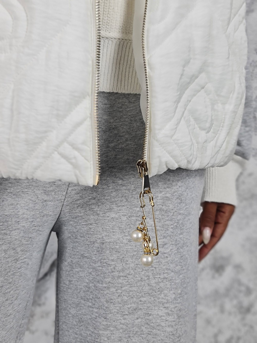 Жилет Barbara Alvisi короткий белый, фотография №3