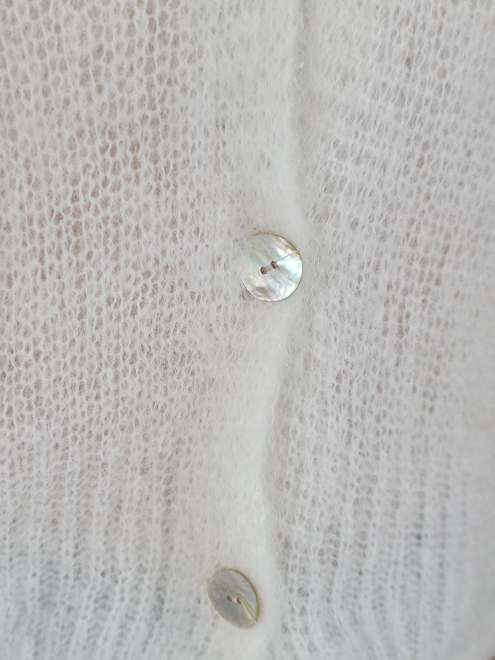 Кардиган Elegance kid мохер молочный, фотография №2