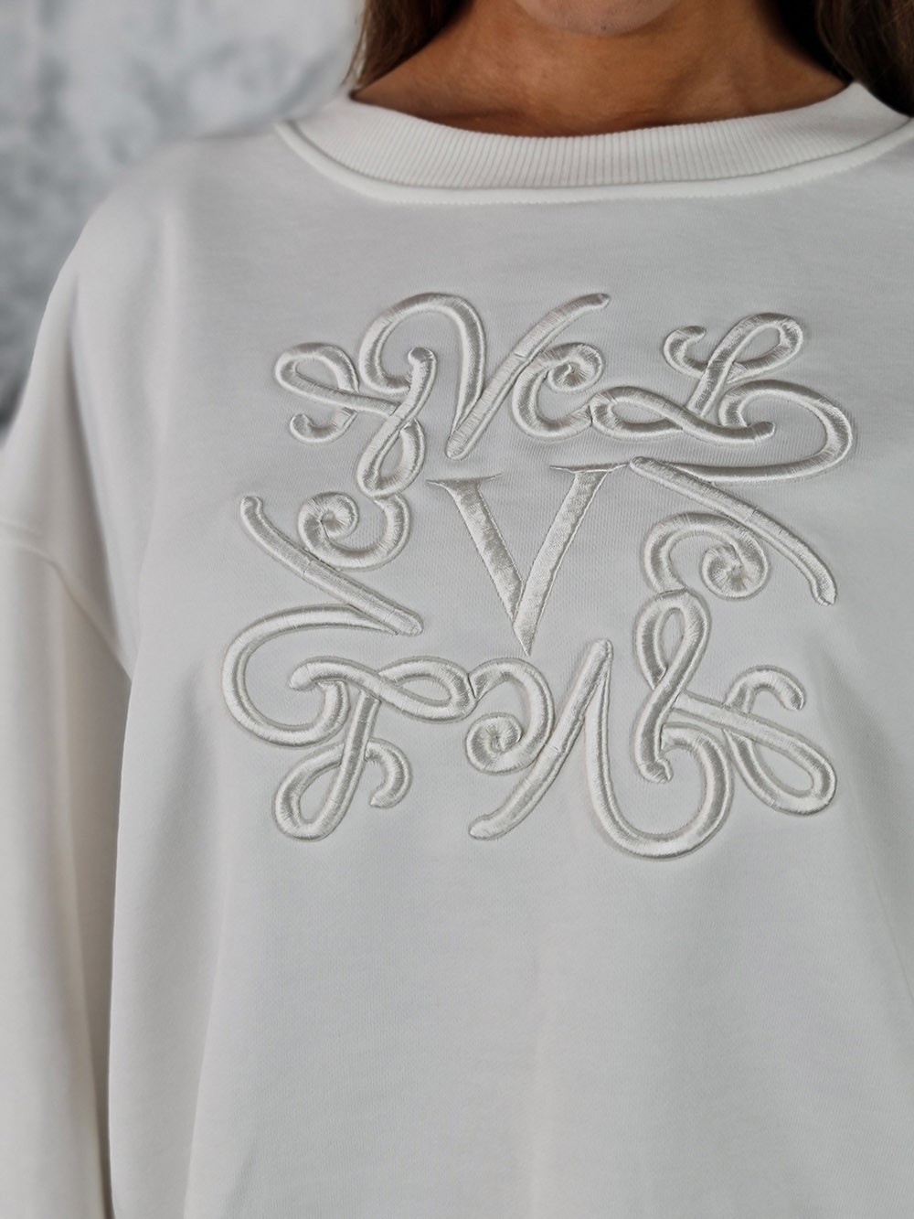 Свитшот Vicolo с вышивкой белый, фотография №4