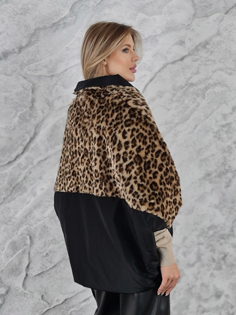 Куртка paquito черная леопард , фотография №3