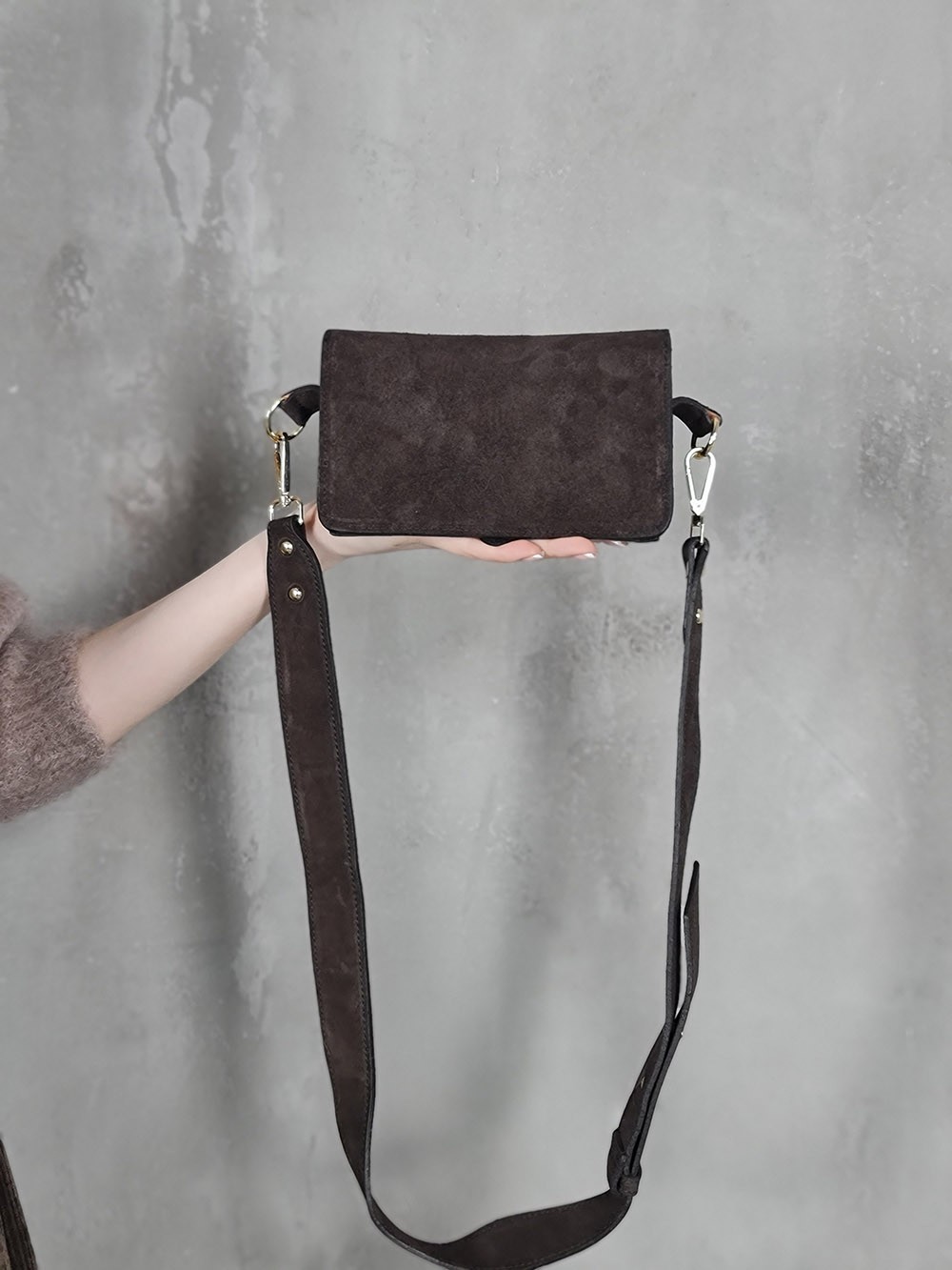 Сумка мини шоколад, фотография №3