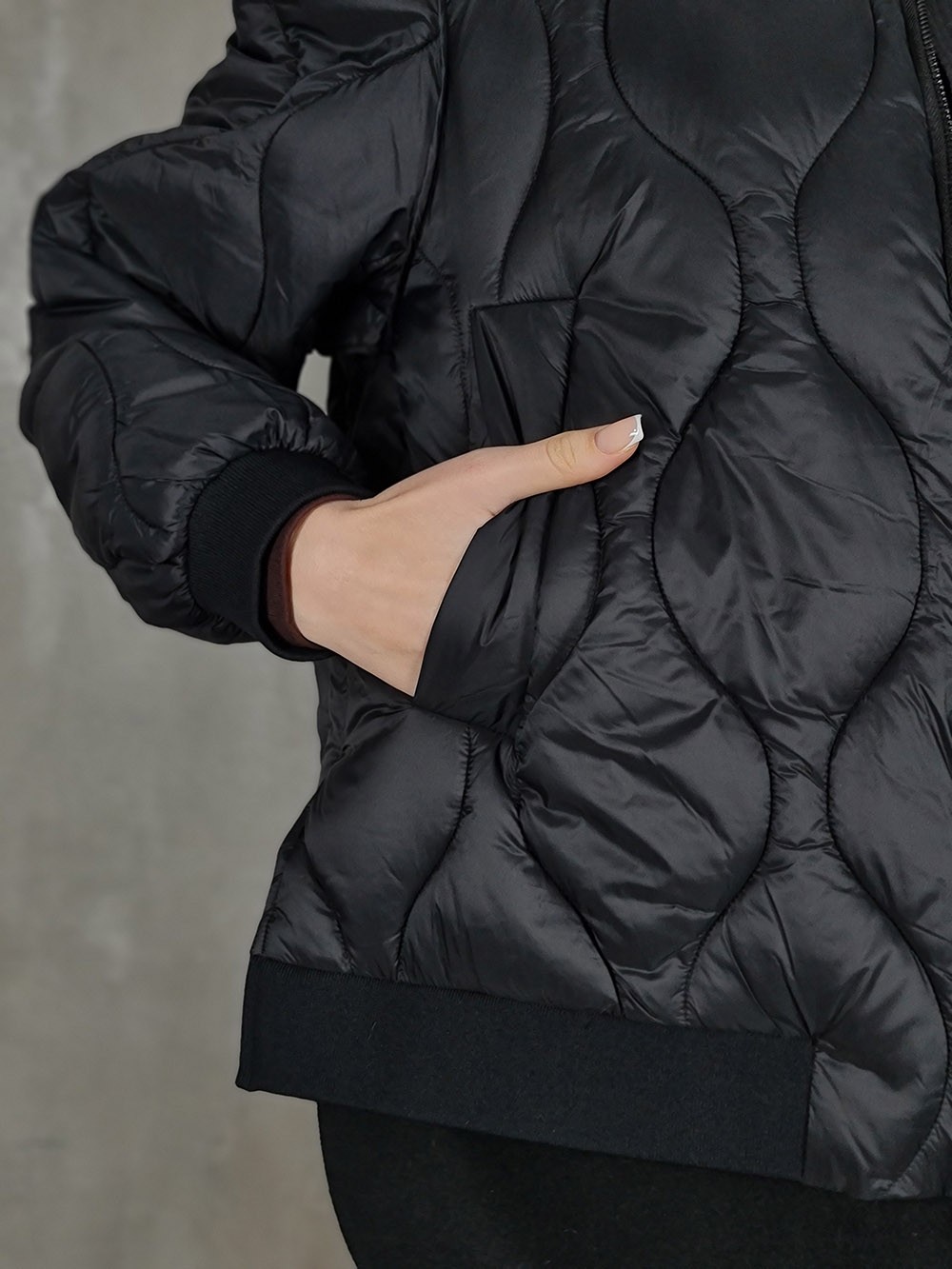 Бомбер Vicolo стеганный черный , фотография №4