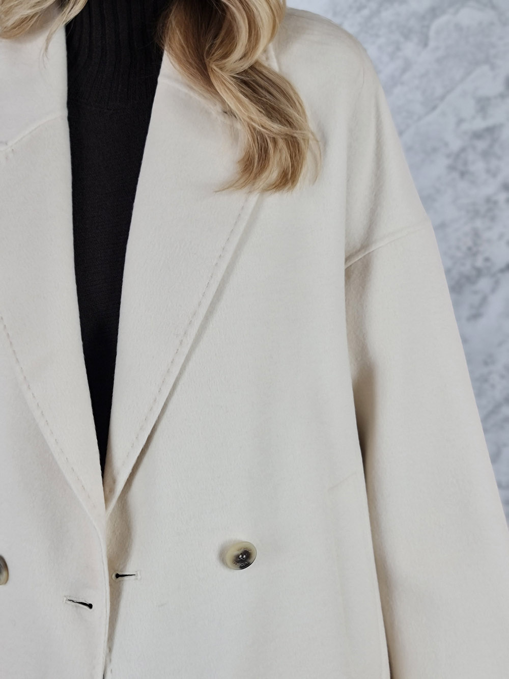 Пальто Vicolo две пуговицы молочное, фотография №5
