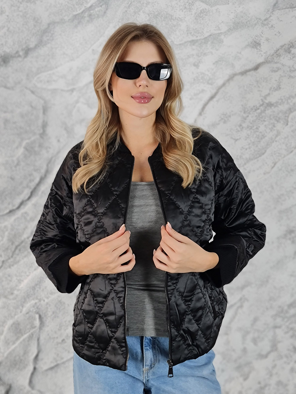 Куртка BEAUTY WOMEN стеганая черная, фотография №1