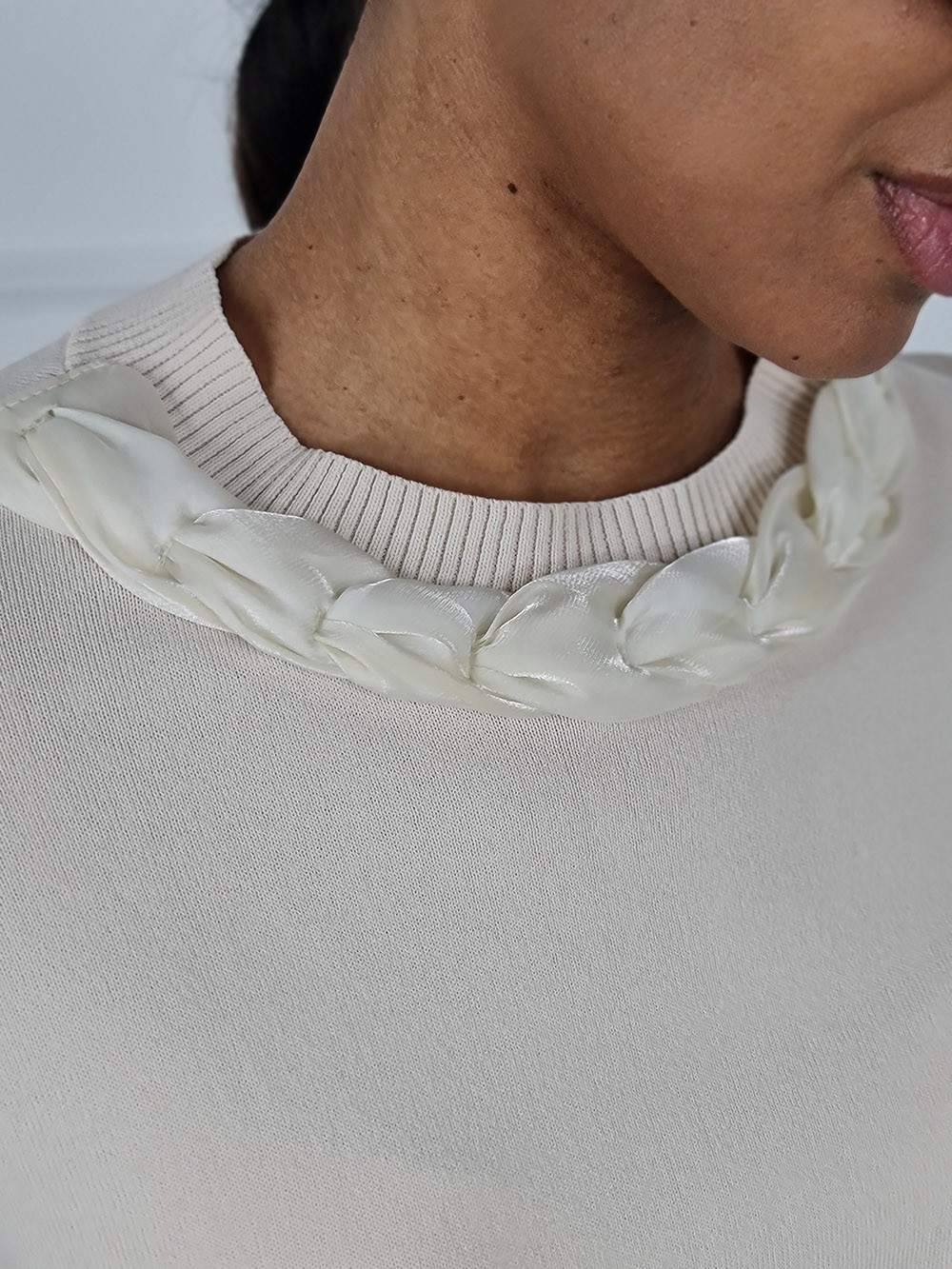 Джемпер BEAUTY WOMEN короткий рукав кремовый, фотография №5