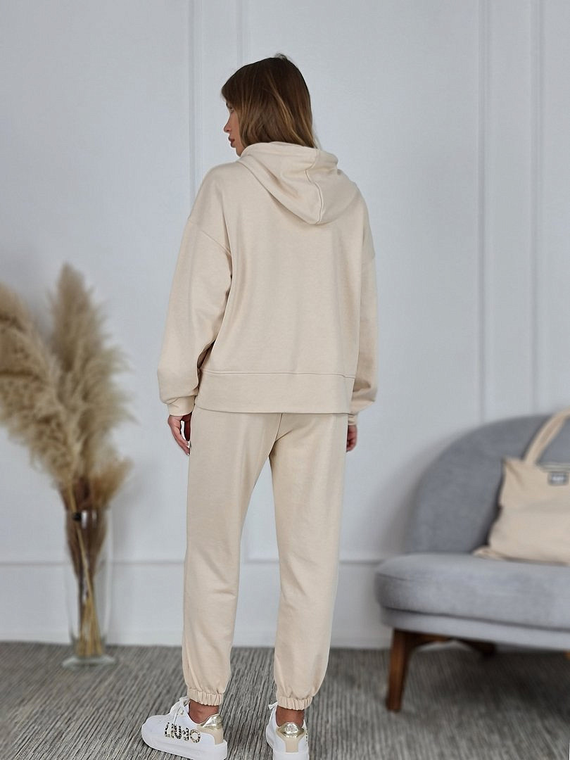 Костюм Joleen худи, брюки и сумка бежевый, фотография №6
