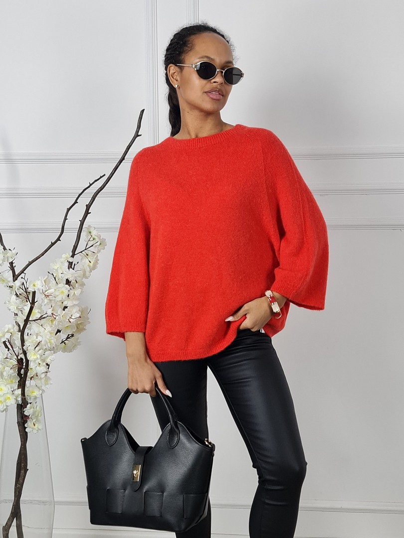 Джемпер Imperial с альпакой красный, фотография №2