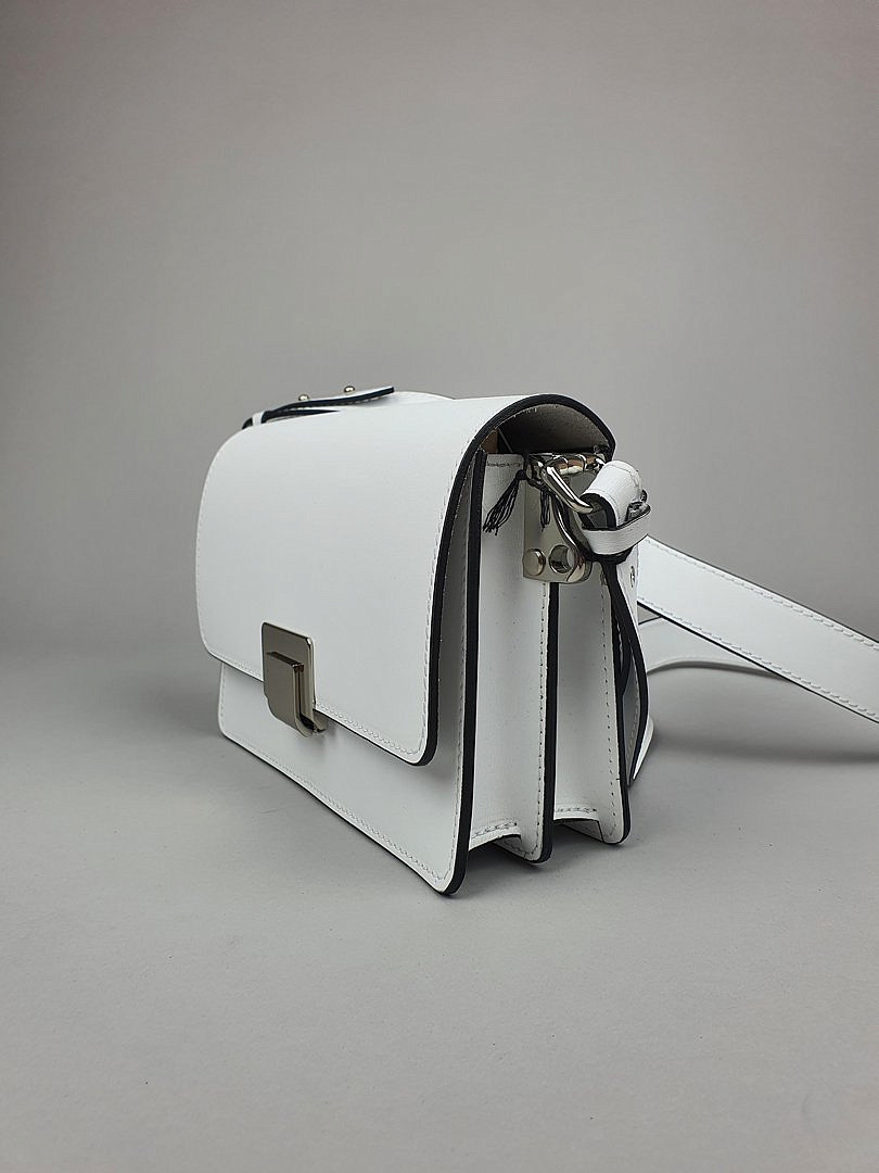 Сумка My Little Italy прямоугольная на широком ремне белая, фотография №2