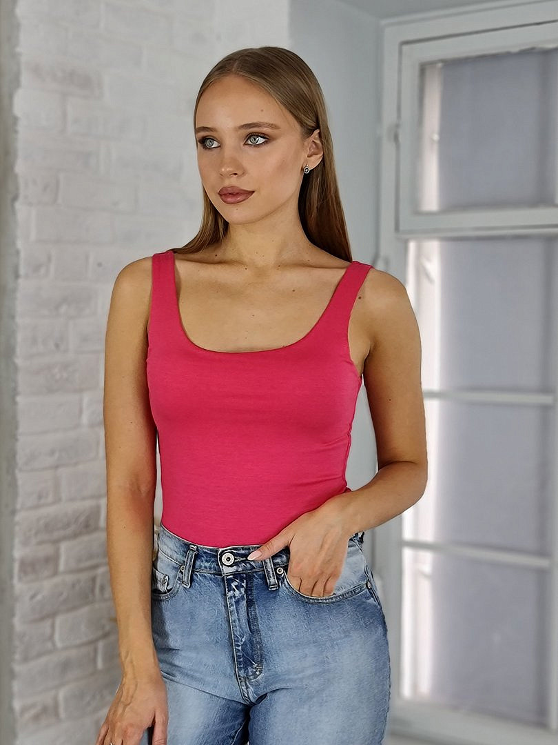 Топ New Collection базовый фуксия, фотография №1