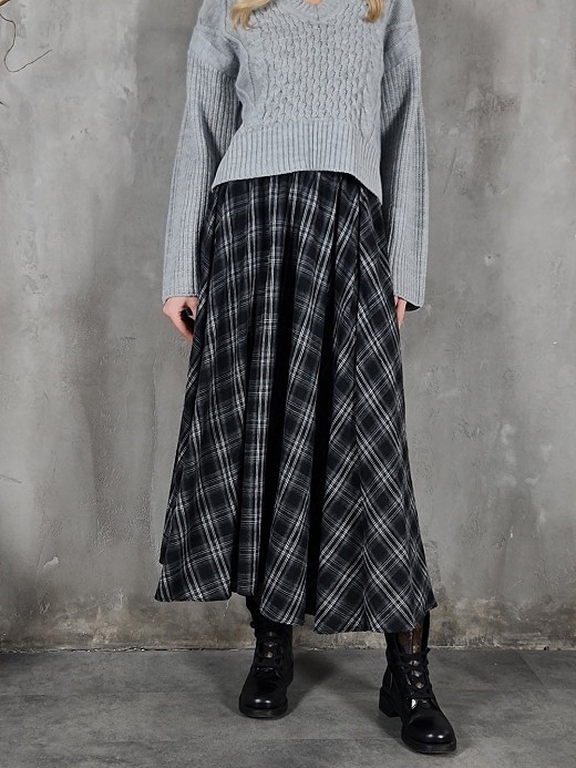 Юбка Mitica&Co. в клетку графит 