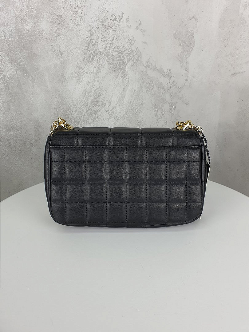 Сумка My Little Italy плетёная с золотой застёжкой чёрная, фотография №2