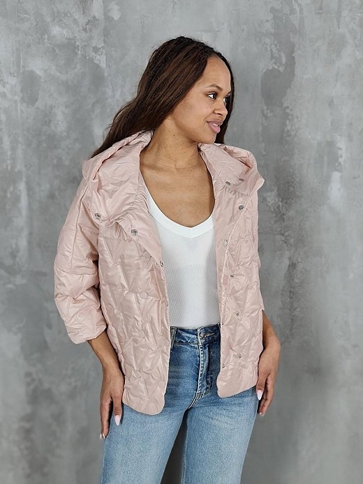 Куртка Monte Cervino рукав 3/4 на кнопках пудра