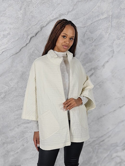 Куртка Monte Cervino рукава летучая мышь стеганный молочная