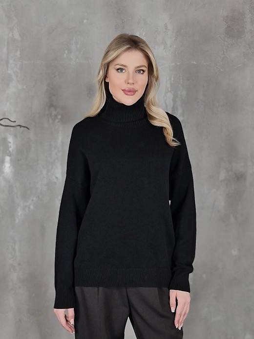 Джемпер CLOTHÉ с высоким воротом черный