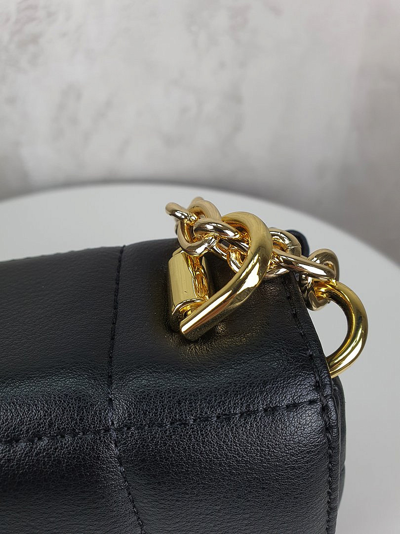 Сумка My Little Italy плетёная с золотой застёжкой чёрная, фотография №4