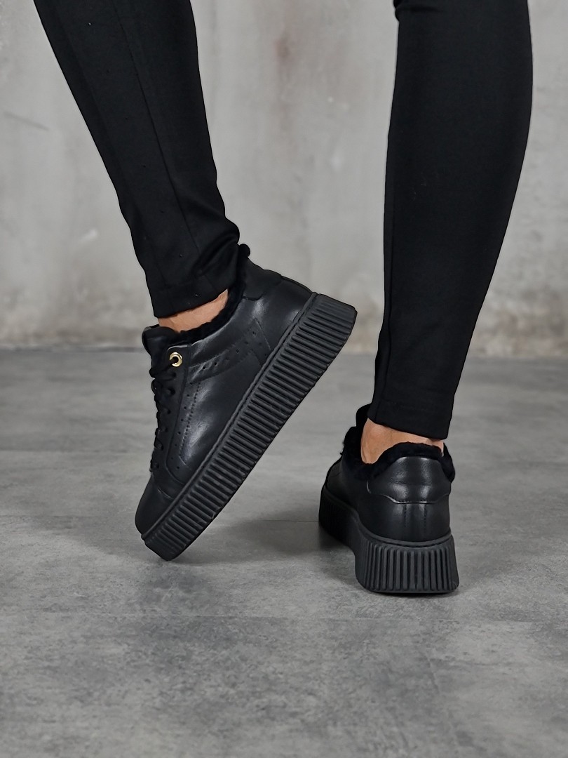 Кроссовки L'Estrosa утепленные черные, фотография №3