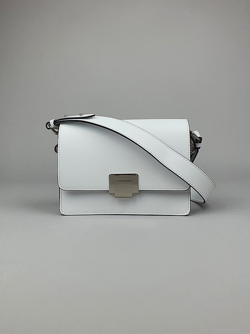 Сумка My Little Italy прямоугольная на широком ремне белая, фотография №1