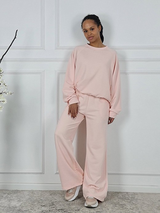 Костюм MOOIJ с блестками свитшот и брюки пудра
