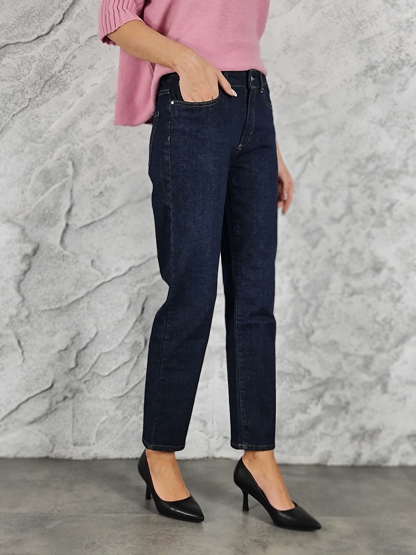 Джинсы Maryley прямые темно-синие, фотография №2
