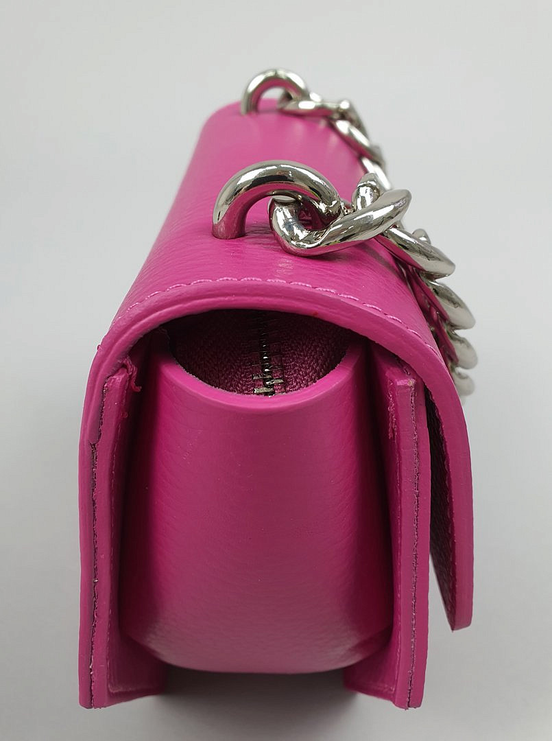 Сумка My Little Italy "шестиугольник" с цепью фуксия, фотография №3