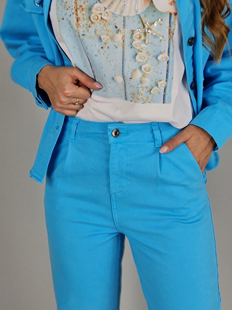 Брюки Nest джинсовые ярко-голубые, фотография №4
