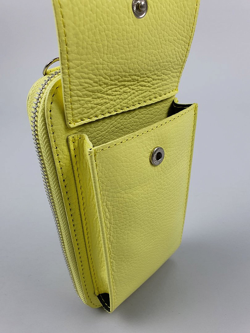 Сумка-клатч My Little Italy на ремешке жёлтая , фотография №4