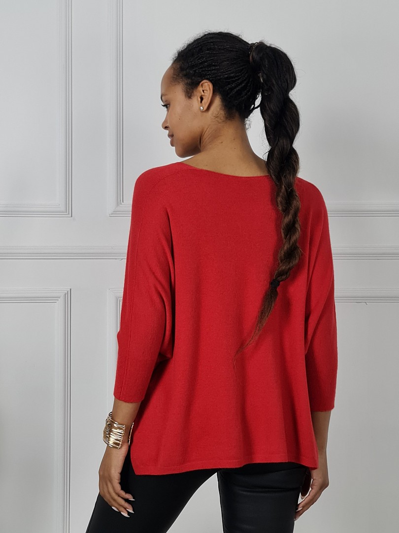 Джемпер Imperial v-вырез красный, фотография №3