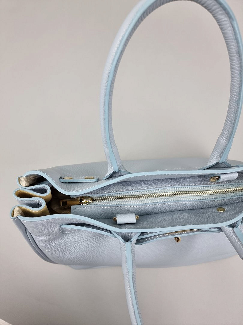 Сумка My Little Italy с золотым замочком голубая , фотография №3