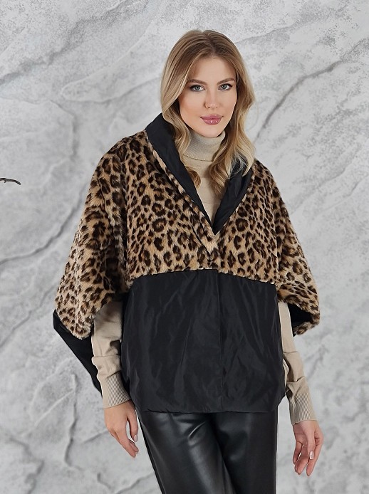 Куртка paquito черная леопард 