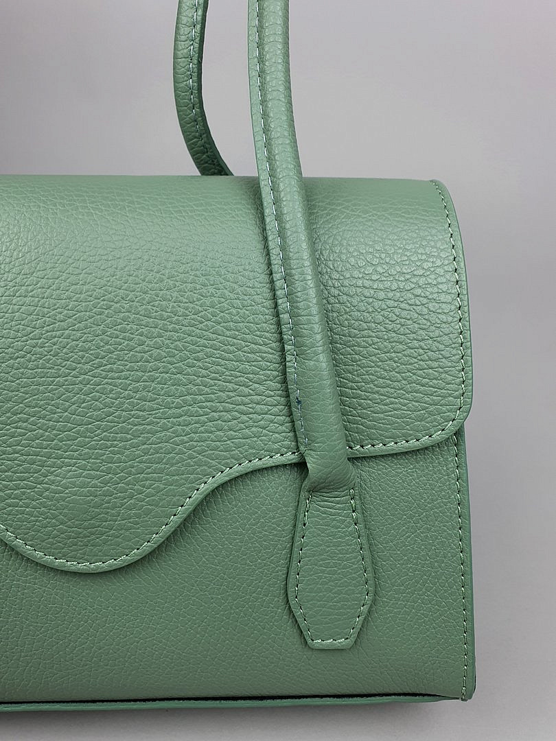 Сумка My Little Italy с длинными ручками зелёная, фотография №5