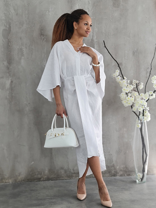 Платье CLOTHÉ с 3/4 рукавом белое
