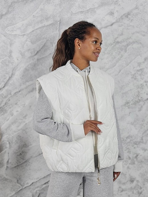 Жилет Barbara Alvisi короткий белый