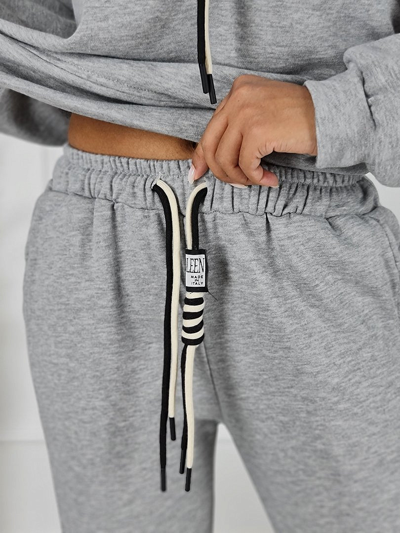 Костюм Joleen худи, брюки и сумка серый, фотография №6