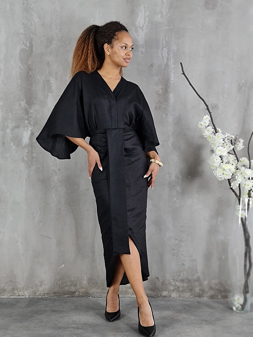 Платье CLOTHÉ с 3/4 рукавом черное