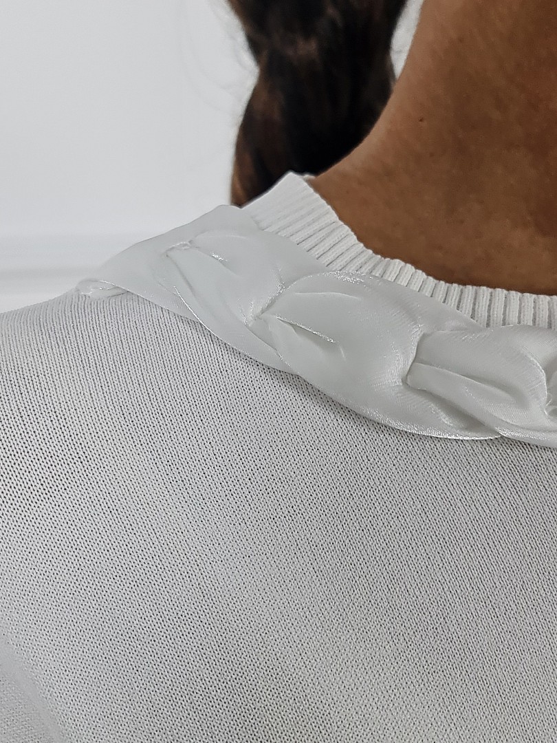 Джемпер BEAUTY WOMEN короткий рукав молочный, фотография №3