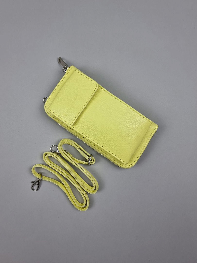 Сумка-клатч My Little Italy на ремешке жёлтая , фотография №1