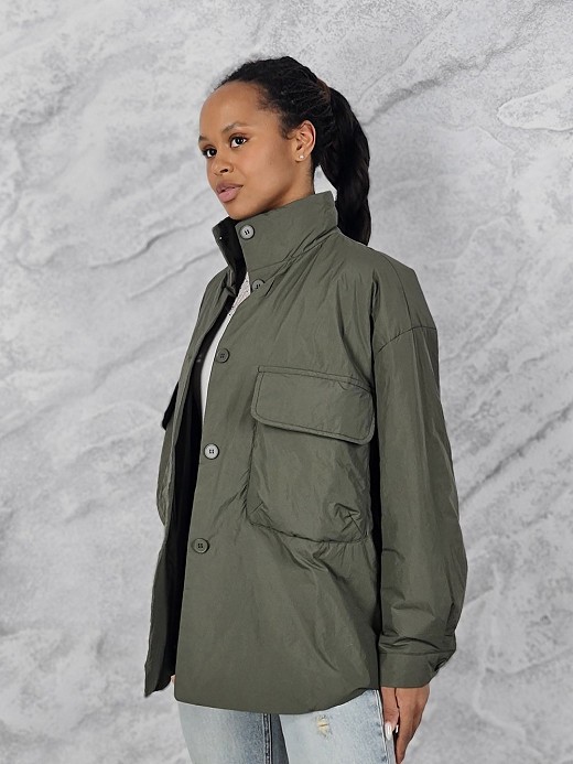 Куртка My Star Collection с карманами на груди хаки