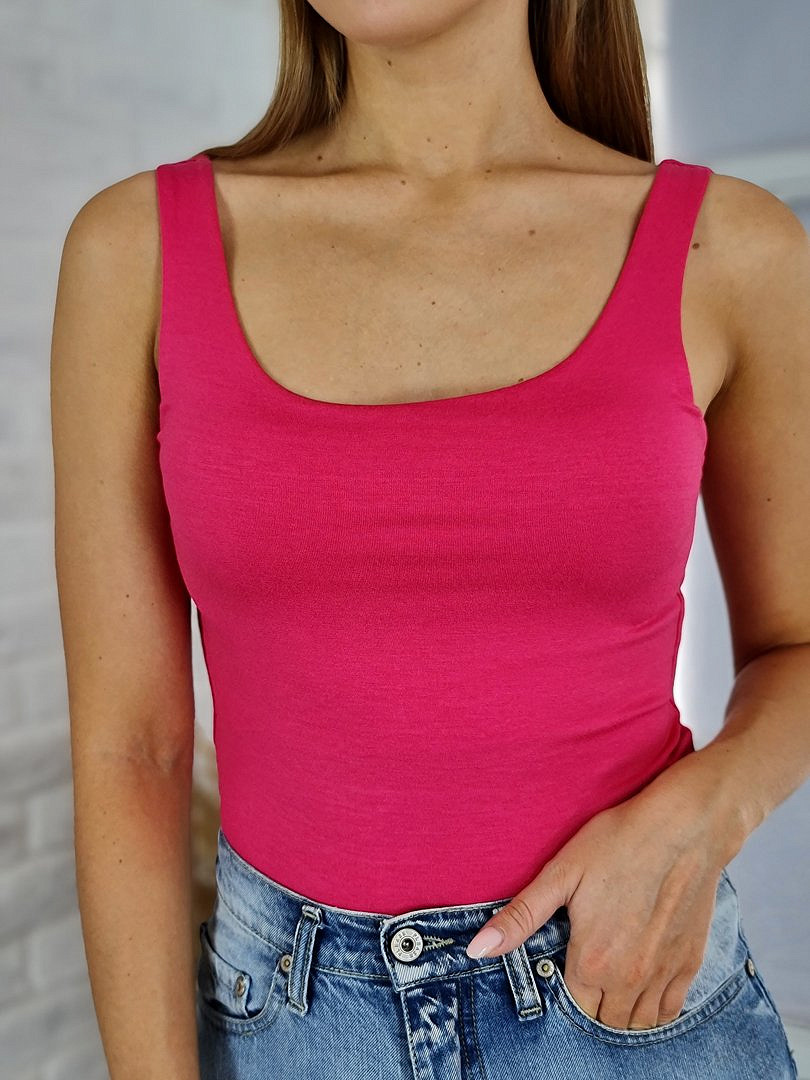 Топ New Collection базовый фуксия, фотография №2