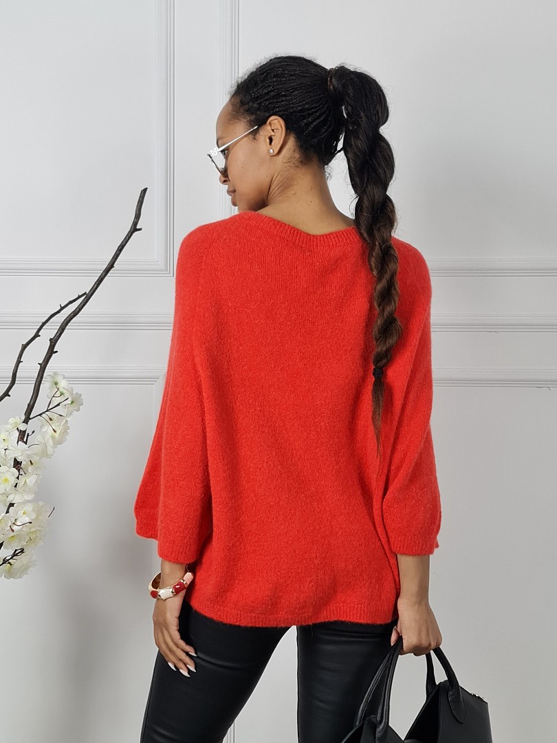 Джемпер Imperial с альпакой красный, фотография №4