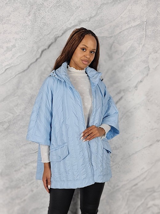 Куртка Monte Cervino рукава летучая мышь с капюшоном голубая