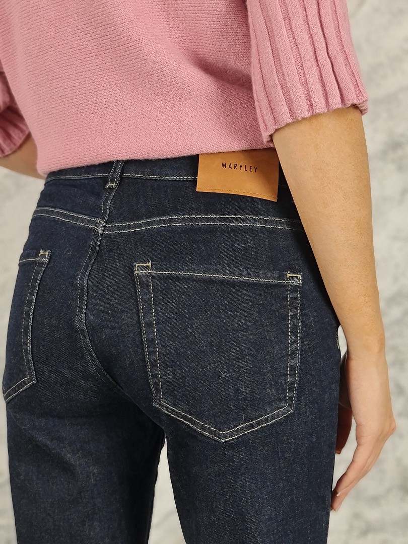Джинсы Maryley прямые темно-синие, фотография №4