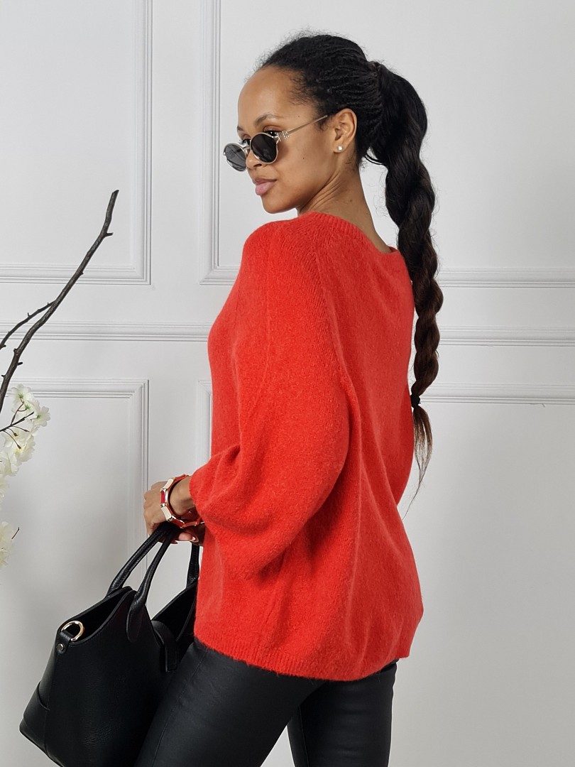 Джемпер Imperial с альпакой красный, фотография №3