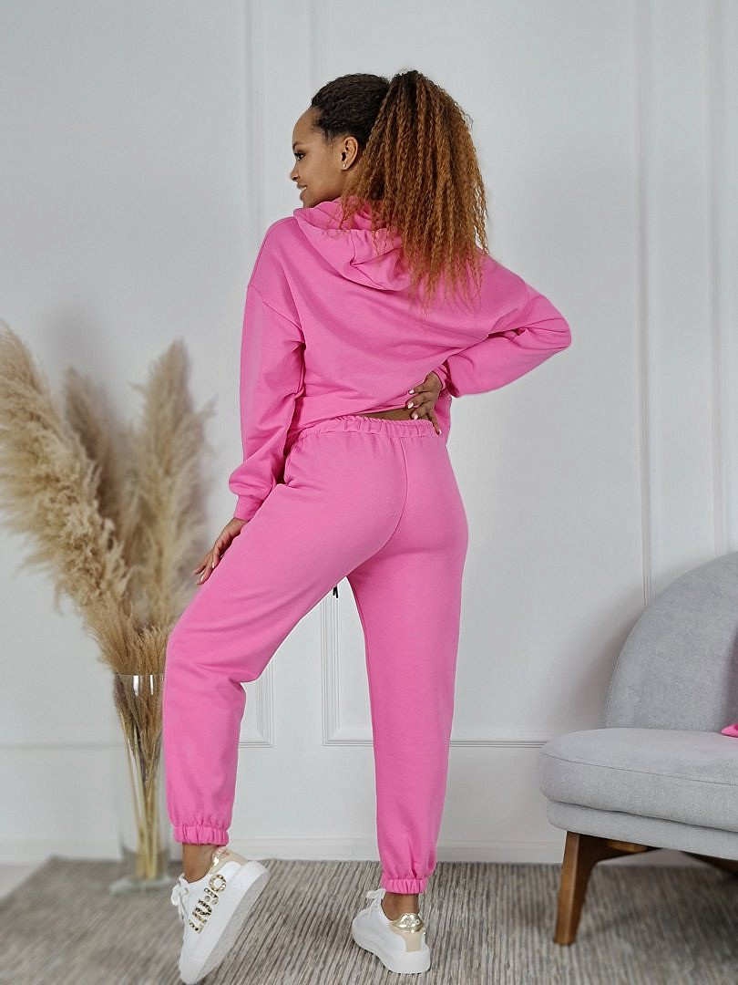 Костюм Joleen худи, брюки и сумка розовый, фотография №6