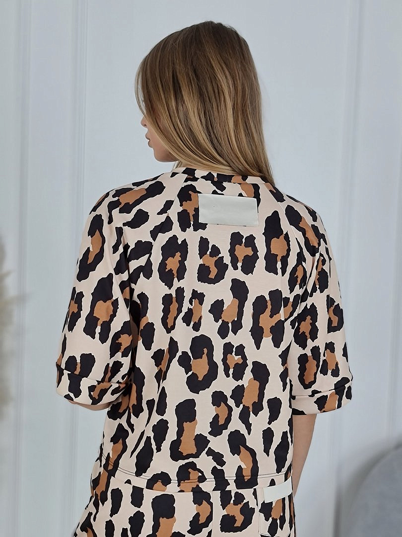 Костюм Imperial футболка с декором и брюки песочный, фотография №5