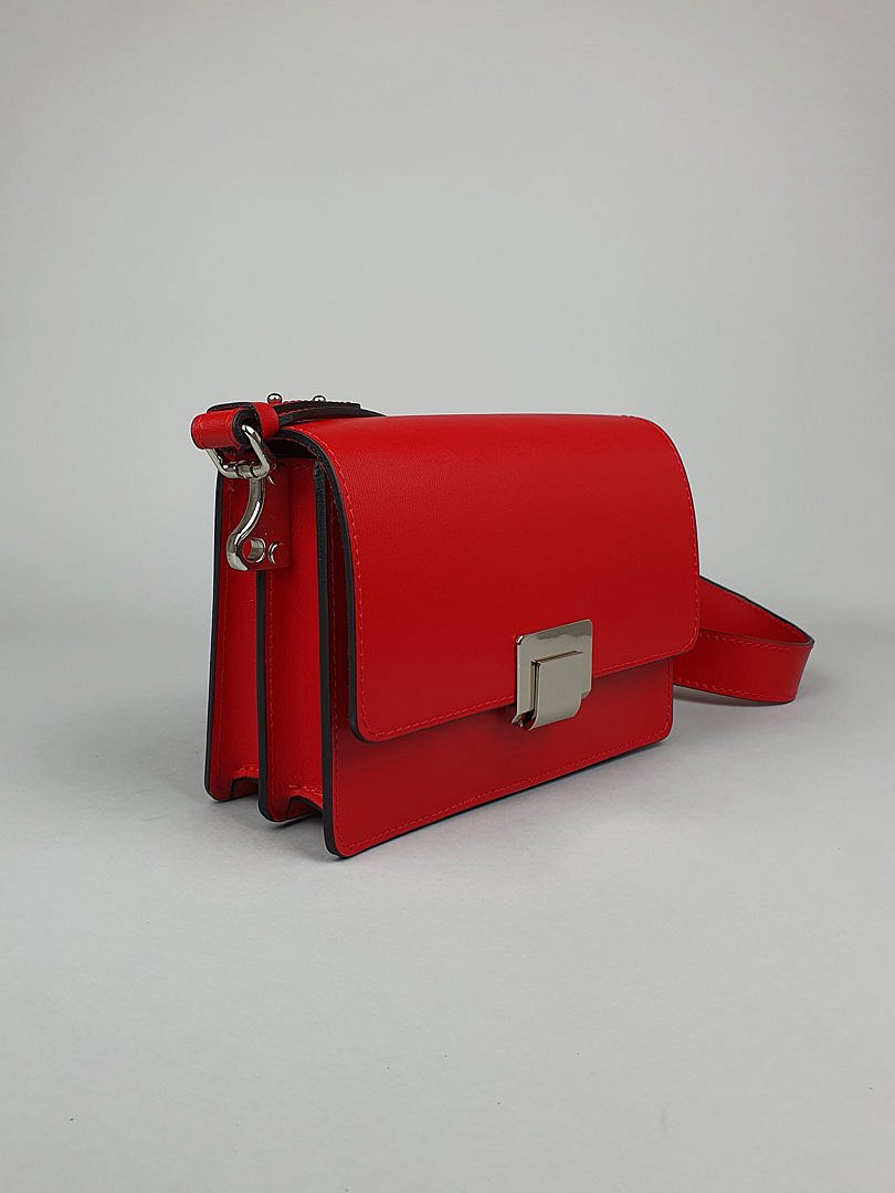 Сумка My Little Italy прямоугольная на широком ремне красная, фотография №4